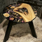 Midnight Bloom | Custom Floral Epoxy Side Table