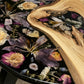 Midnight Bloom | Custom Floral Epoxy Side Table